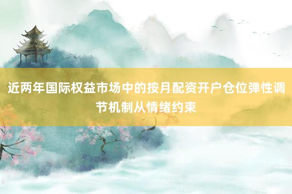 近两年国际权益市场中的按月配资开户仓位弹性调节机制从情绪约束