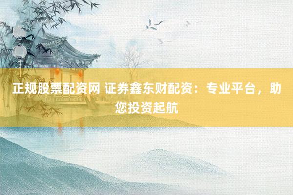 正规股票配资网 证券鑫东财配资：专业平台，助您投资起航
