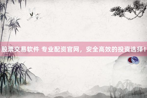 股票交易软件 专业配资官网，安全高效的投资选择！