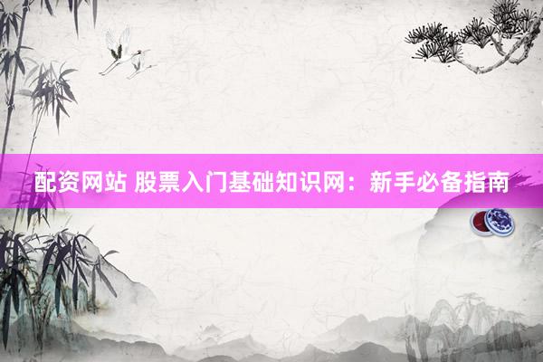 配资网站 股票入门基础知识网：新手必备指南